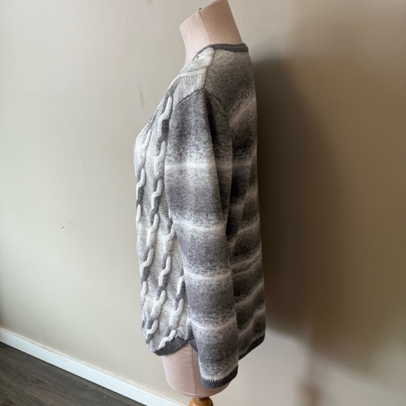 ALFRED DUNNER Cable Knit Sweater with Embellishments - Picture 6 of 8